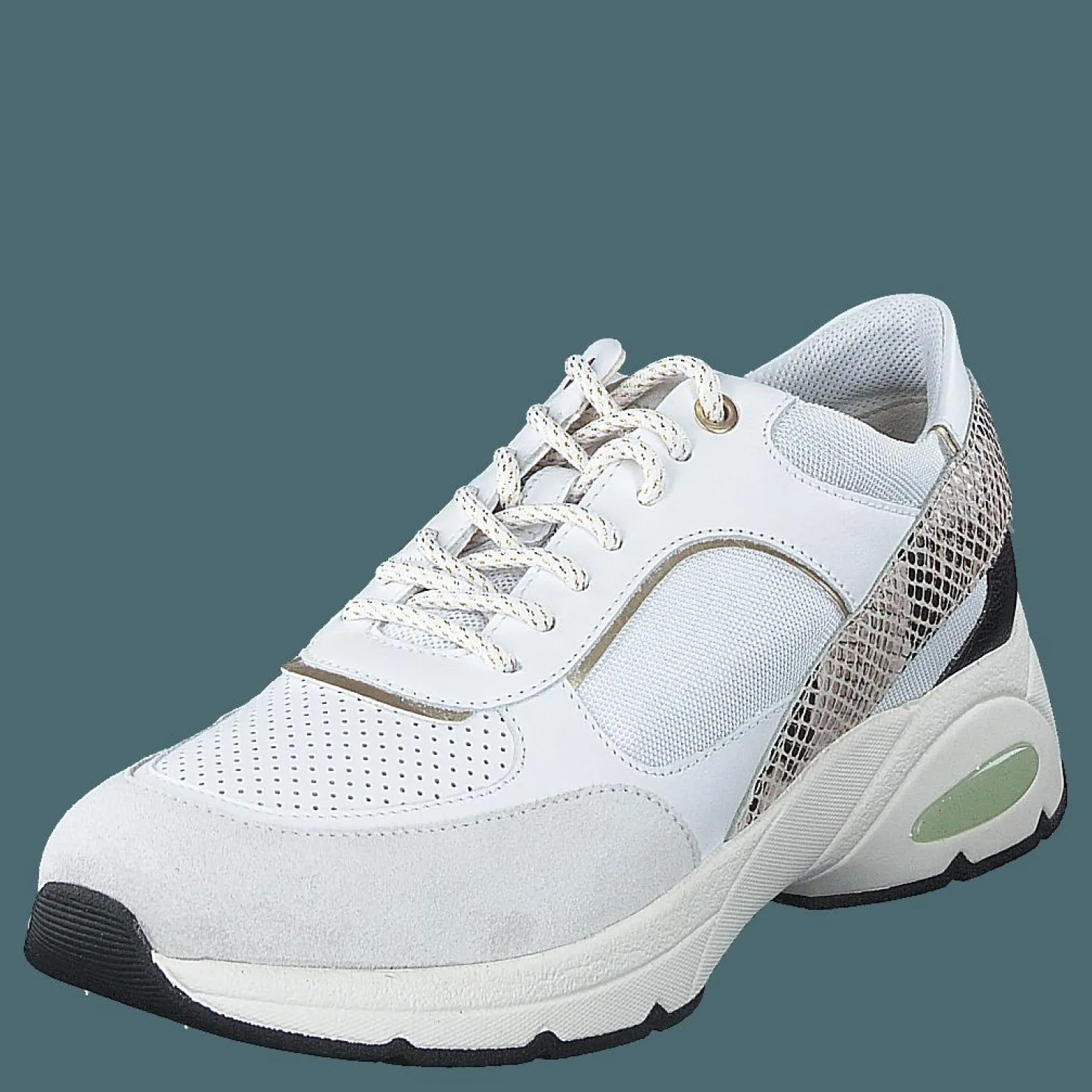 Geox D Alhour White/off White Vit Clearance