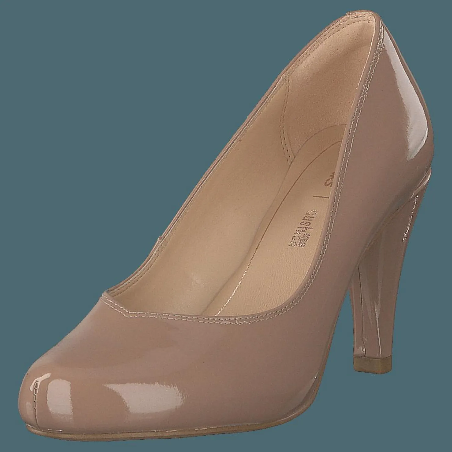Clarks Dalia Rose Nude Patent Brun Outlet