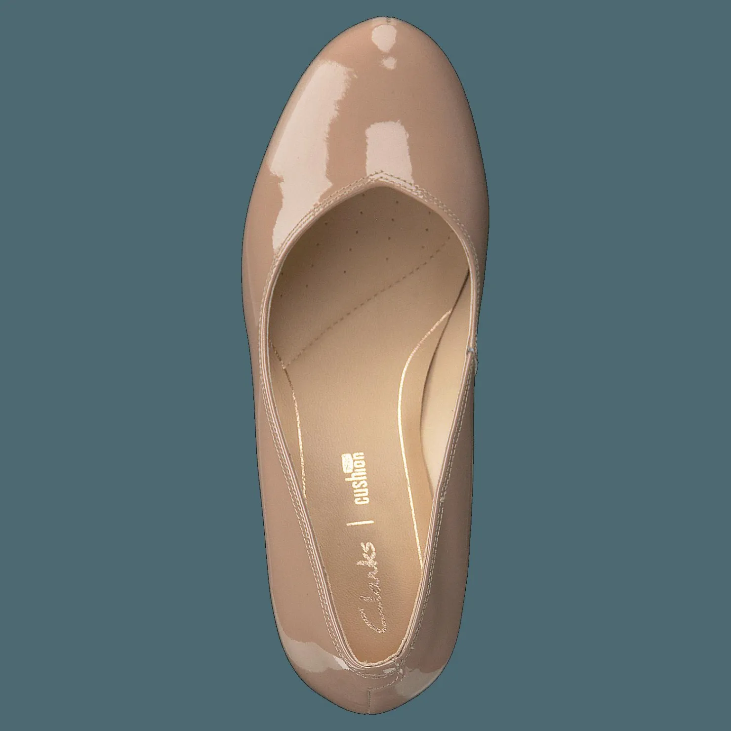 Clarks Dalia Rose Nude Patent Brun Outlet