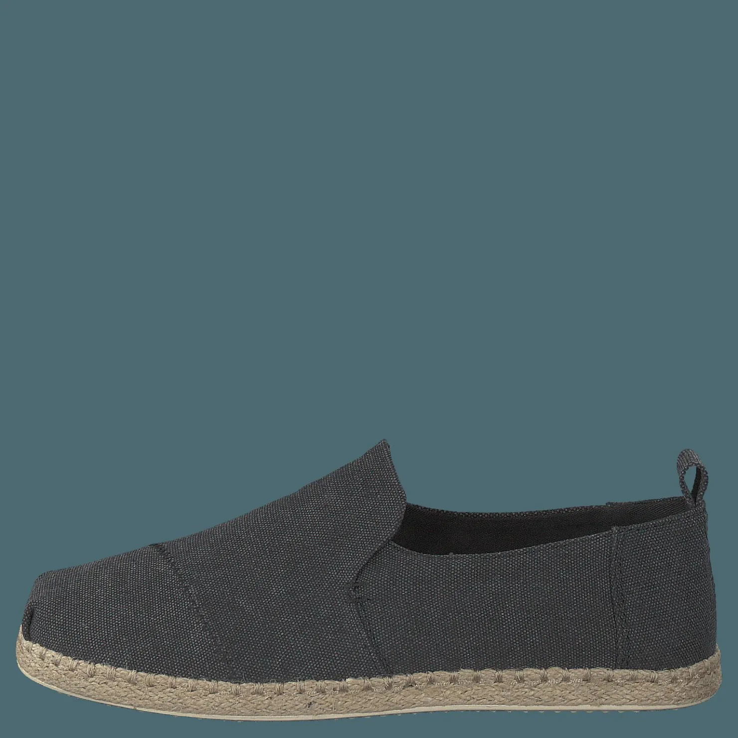 Toms Deconstructed Alpargata Rope Black Washed Canvas/rope Svart Discount
