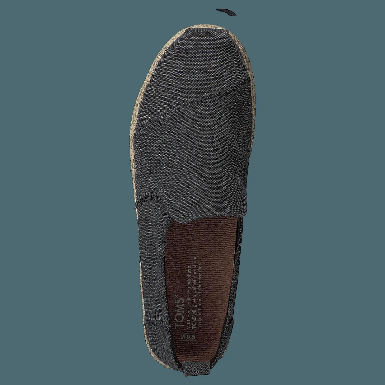 Toms Deconstructed Alpargata Rope Black Washed Canvas/rope Svart Discount