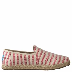 Toms Deconstructed Alpargata Rope Red Woven Stripe Beige Online