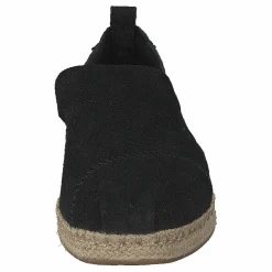 Toms Deconstructed Alpargata Rope Black Suede Svart Clearance