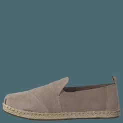 Toms Decontructed Alpergata Taupe Suede Brun New