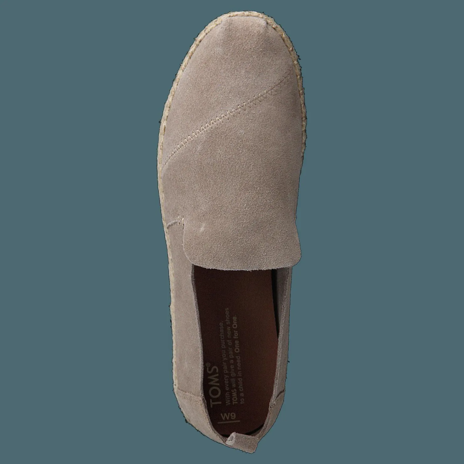 Toms Decontructed Alpergata Taupe Suede Brun New