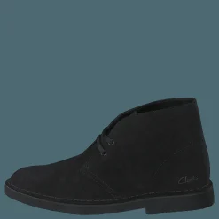 Clarks Desert Boot2 Black Suede Svart Outlet