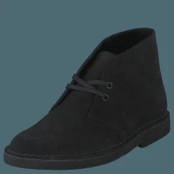 Clarks Desert Boot2 Black Suede Svart Outlet