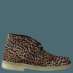 Clarks Originals Desert Boot Leopard Prt Pony Brun