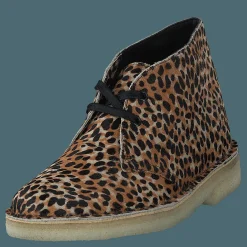 Clarks Originals Desert Boot Leopard Prt Pony Brun