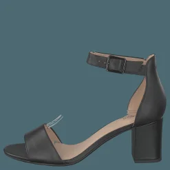 Clarks Deva Mae Black Leather Brun Discount