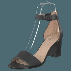 Clarks Deva Mae Black Leather Brun Discount