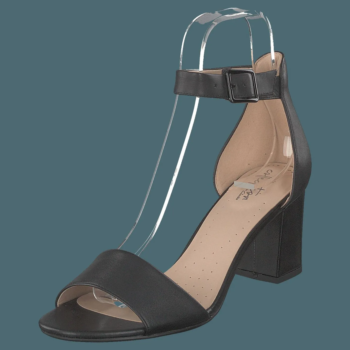Clarks Deva Mae Black Leather Brun Discount