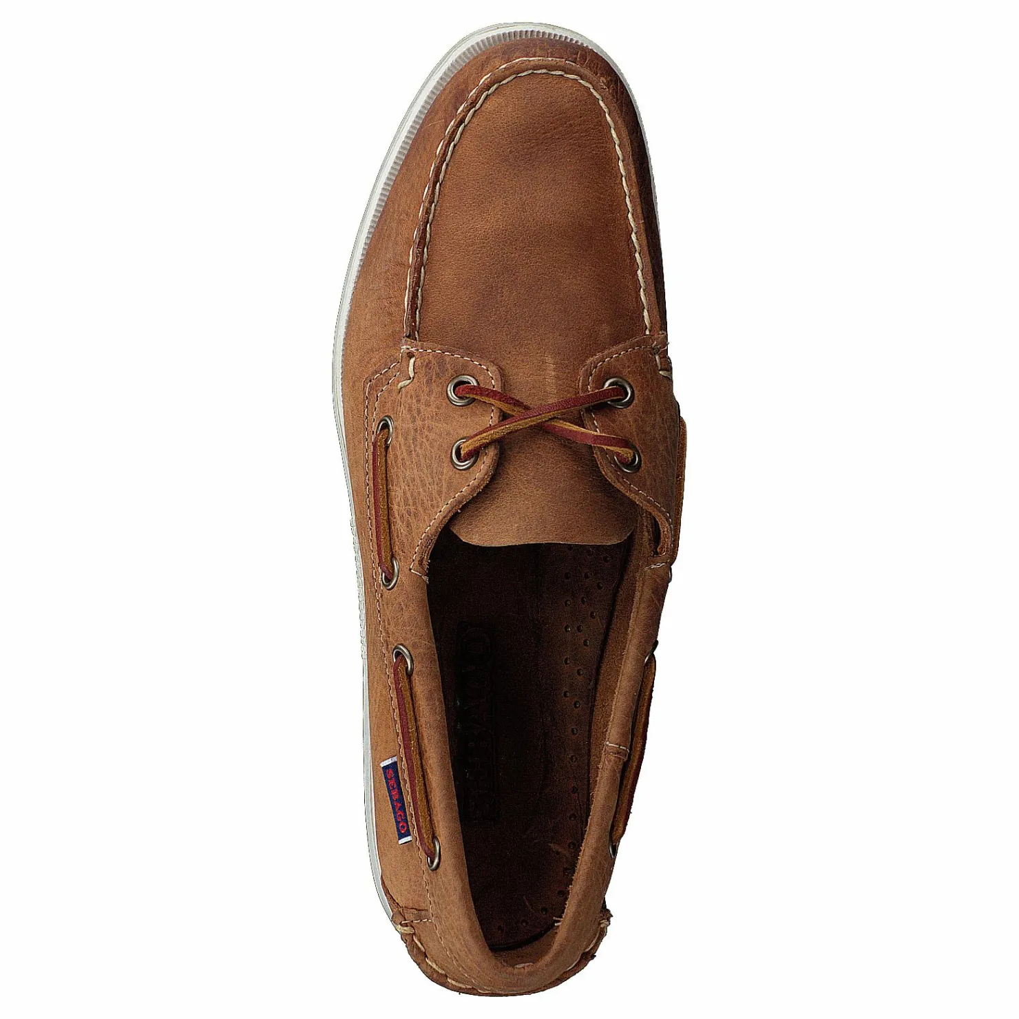 Sebago Dockside Portland Crazy W Brown Tan Brun New