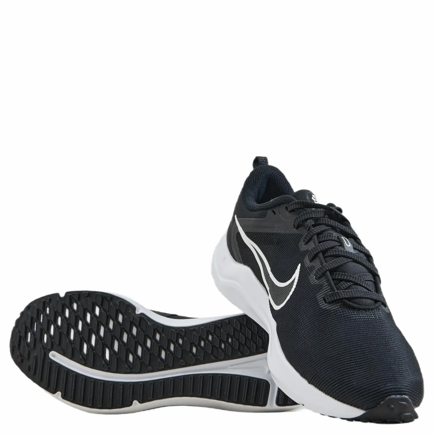 Nike Downshifter 12 Women's Road Running Shoes BLACK/WHITE-SMOKE GREY-PURE PLATINUM Svart Best