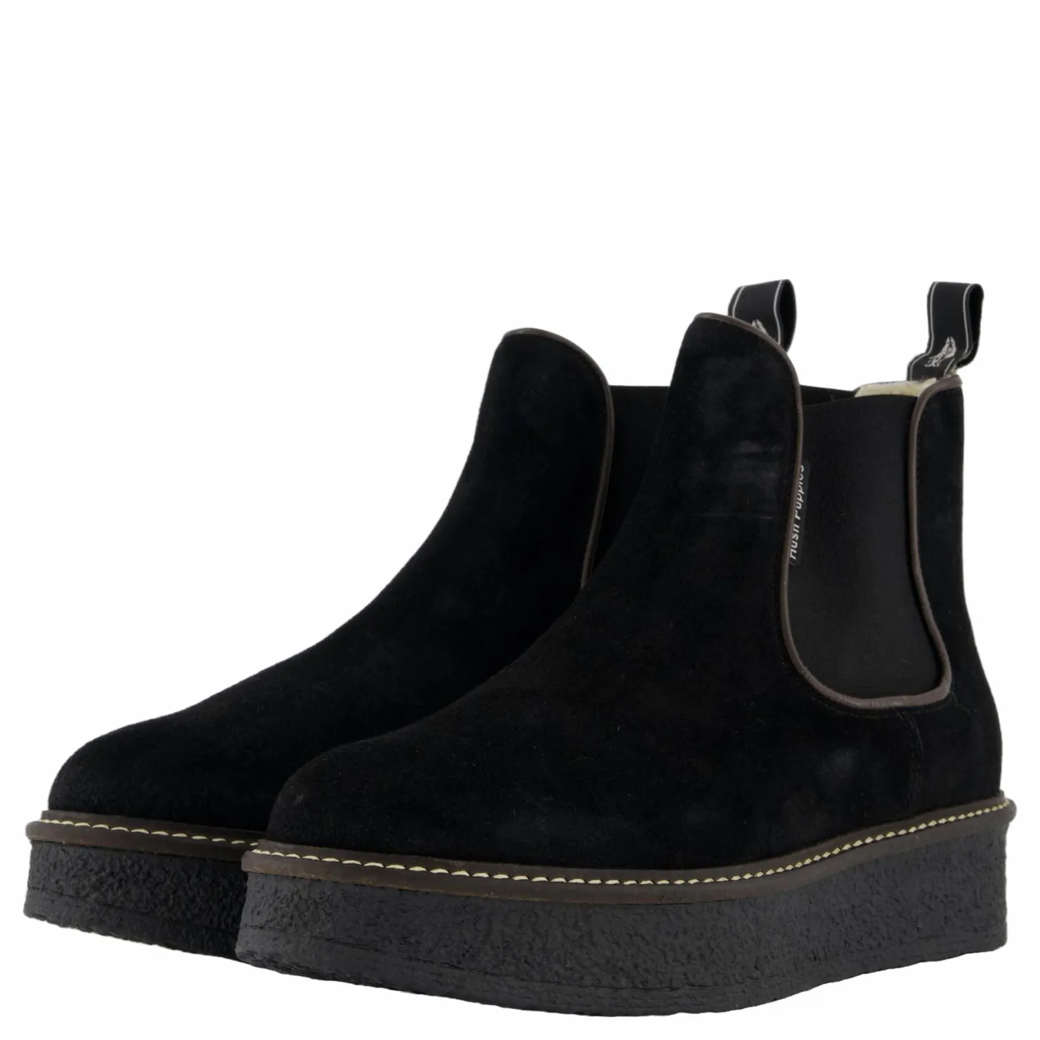 Hush Puppies Dupla Black Svart Outlet
