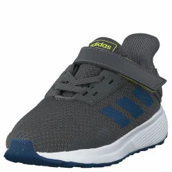 adidas Duramo 9 Shoes Grey Five / Legend Marine / Shock Yellow Grå och Blå New