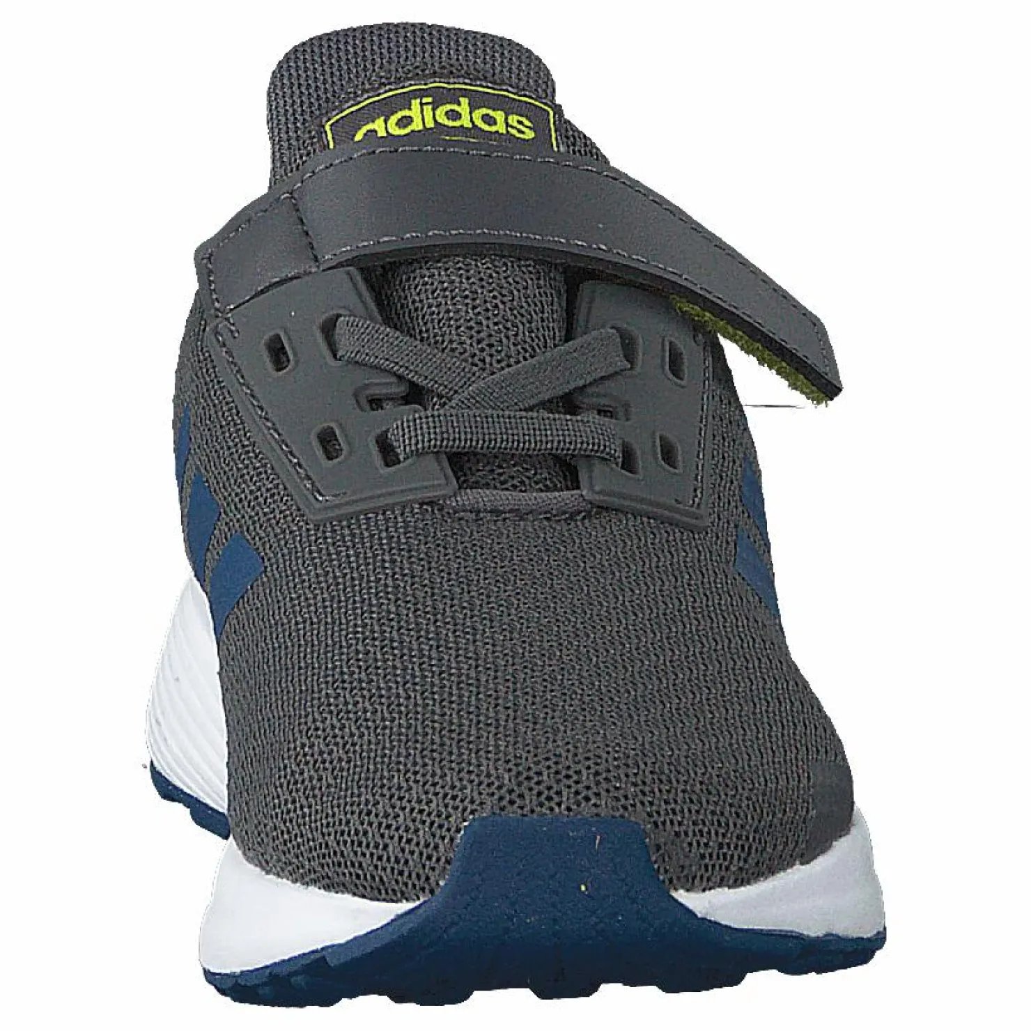 adidas Duramo 9 Shoes Grey Five / Legend Marine / Shock Yellow Grå och Blå New