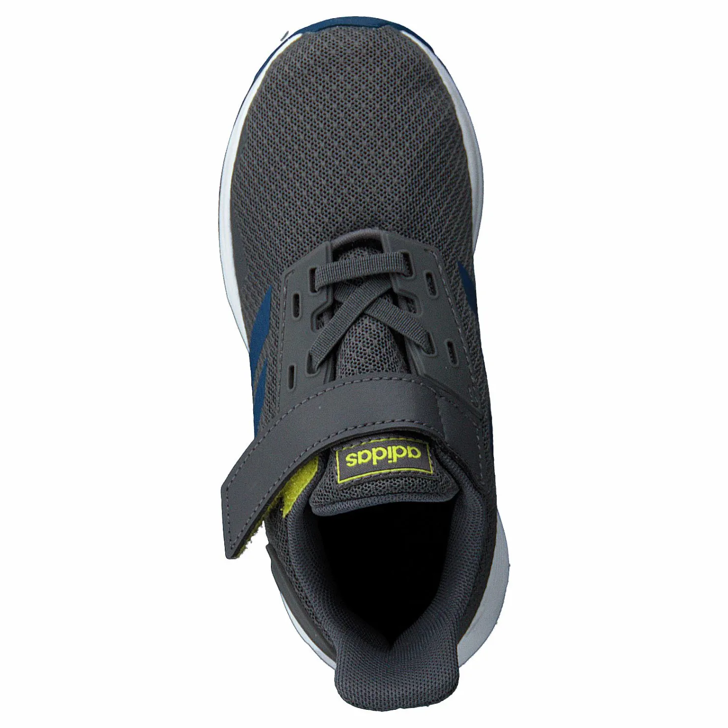 adidas Duramo 9 Shoes Grey Five / Legend Marine / Shock Yellow Grå och Blå New