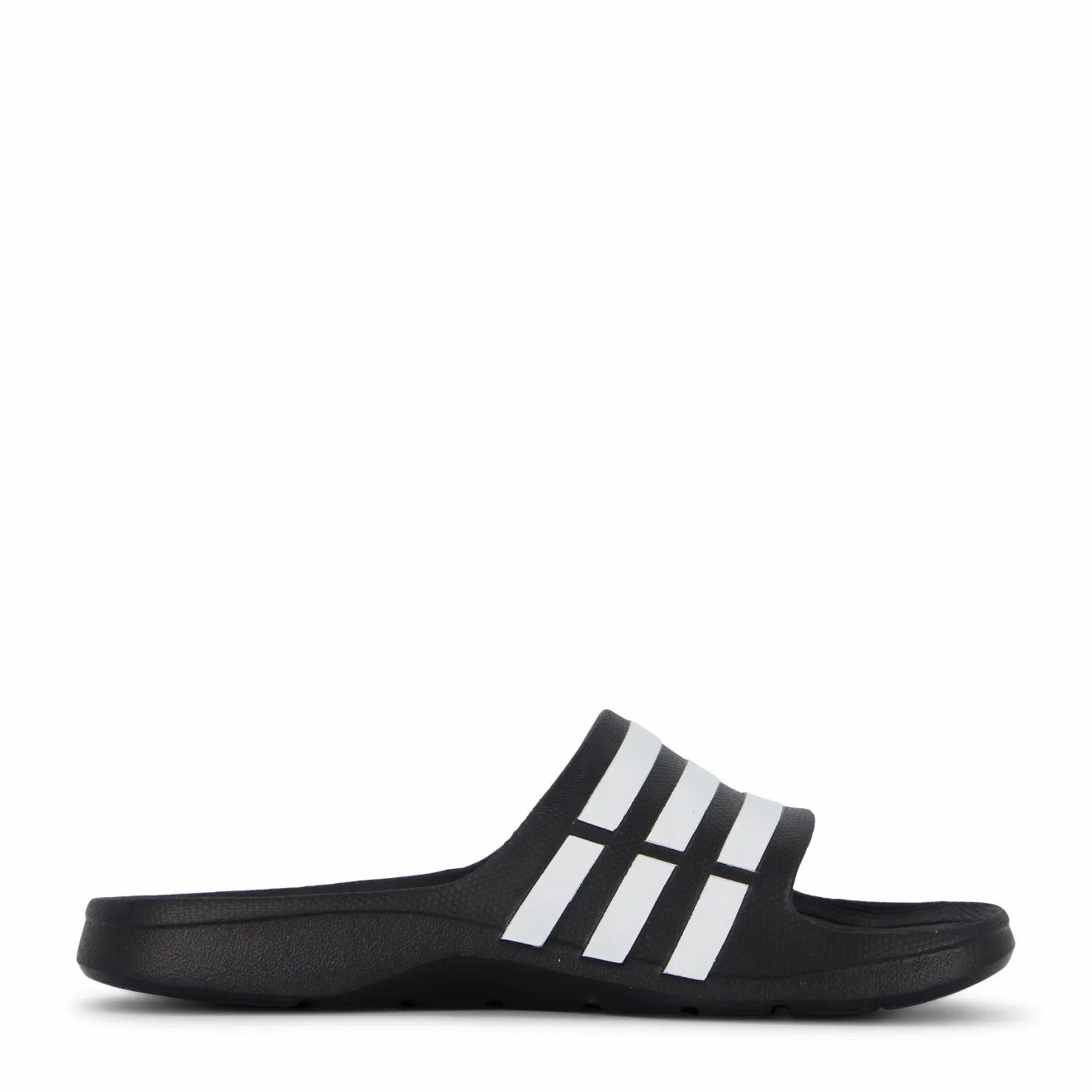 adidas Duramo Slides Core Black / White / Core Black Svart Outlet