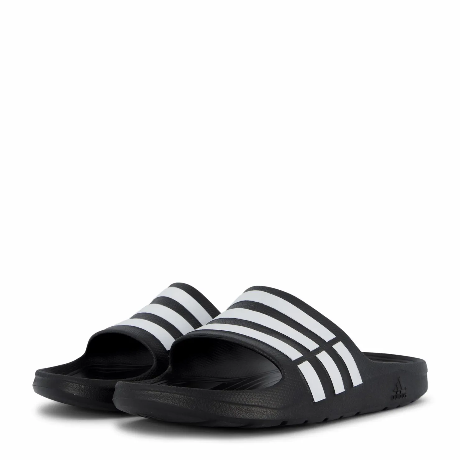 adidas Duramo Slides Core Black / White / Core Black Svart Outlet