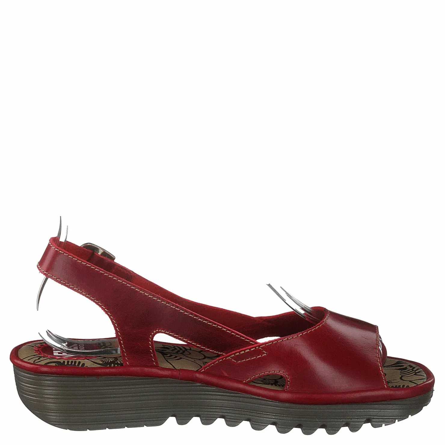 Fly London Edon034 Bridle Red Brun och Röd Clearance