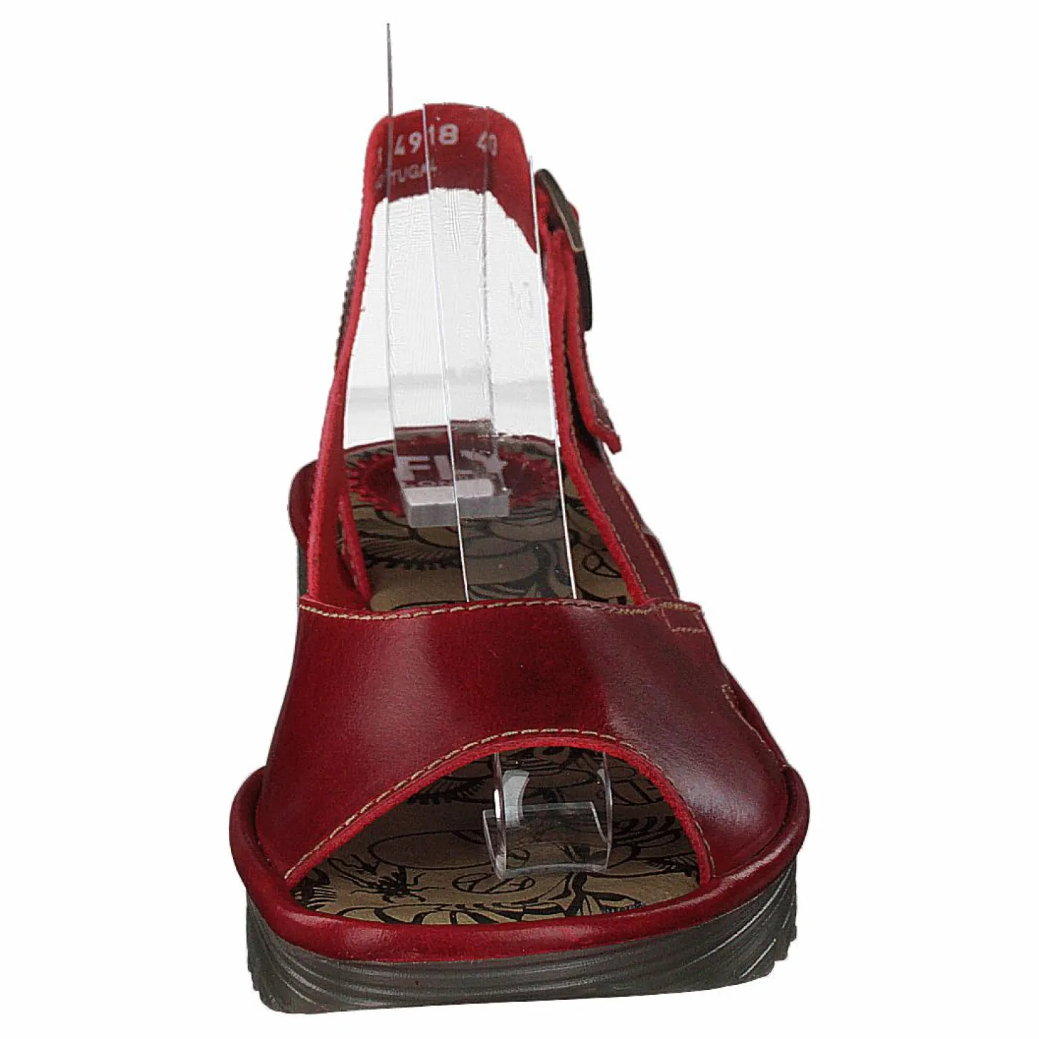 Fly London Edon034 Bridle Red Brun och Röd Clearance