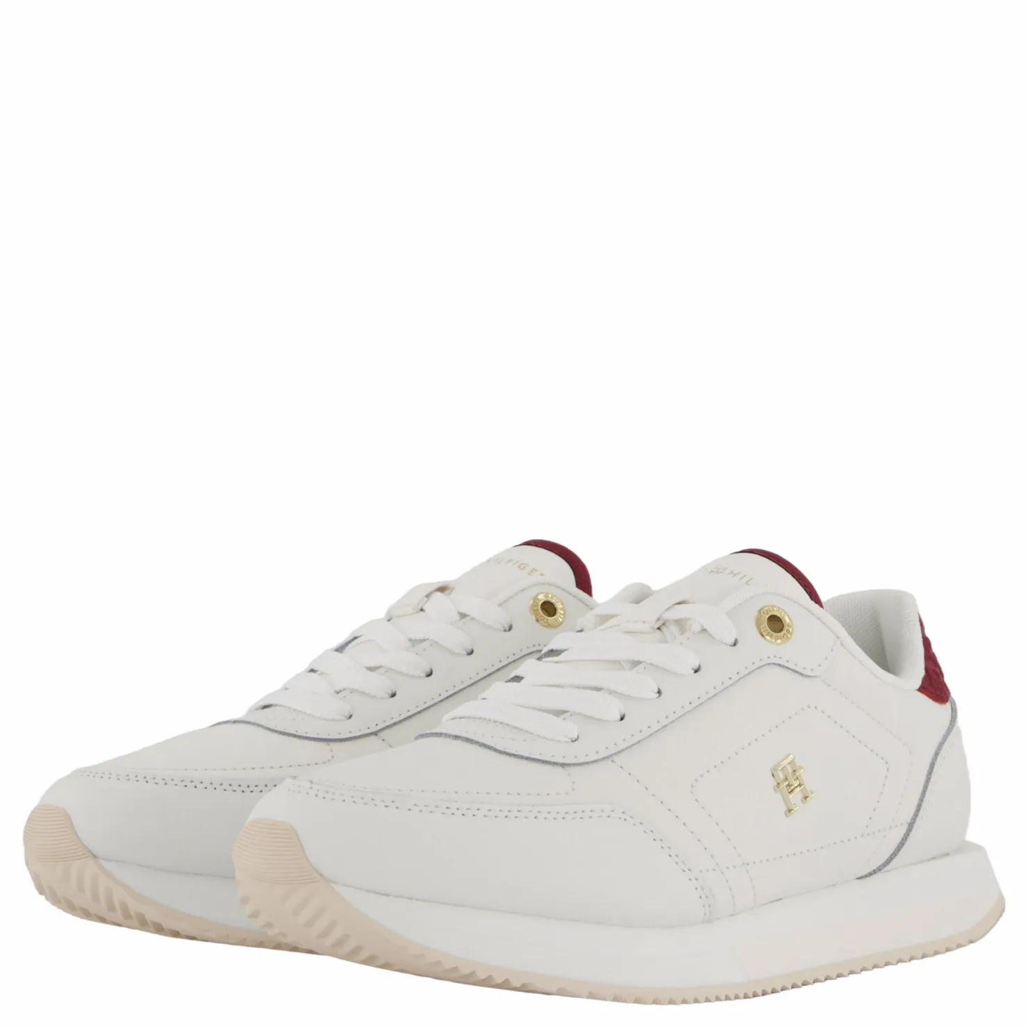 Tommy Hilfiger Elevated Essent Runner Monogra Ancient White Vit Outlet