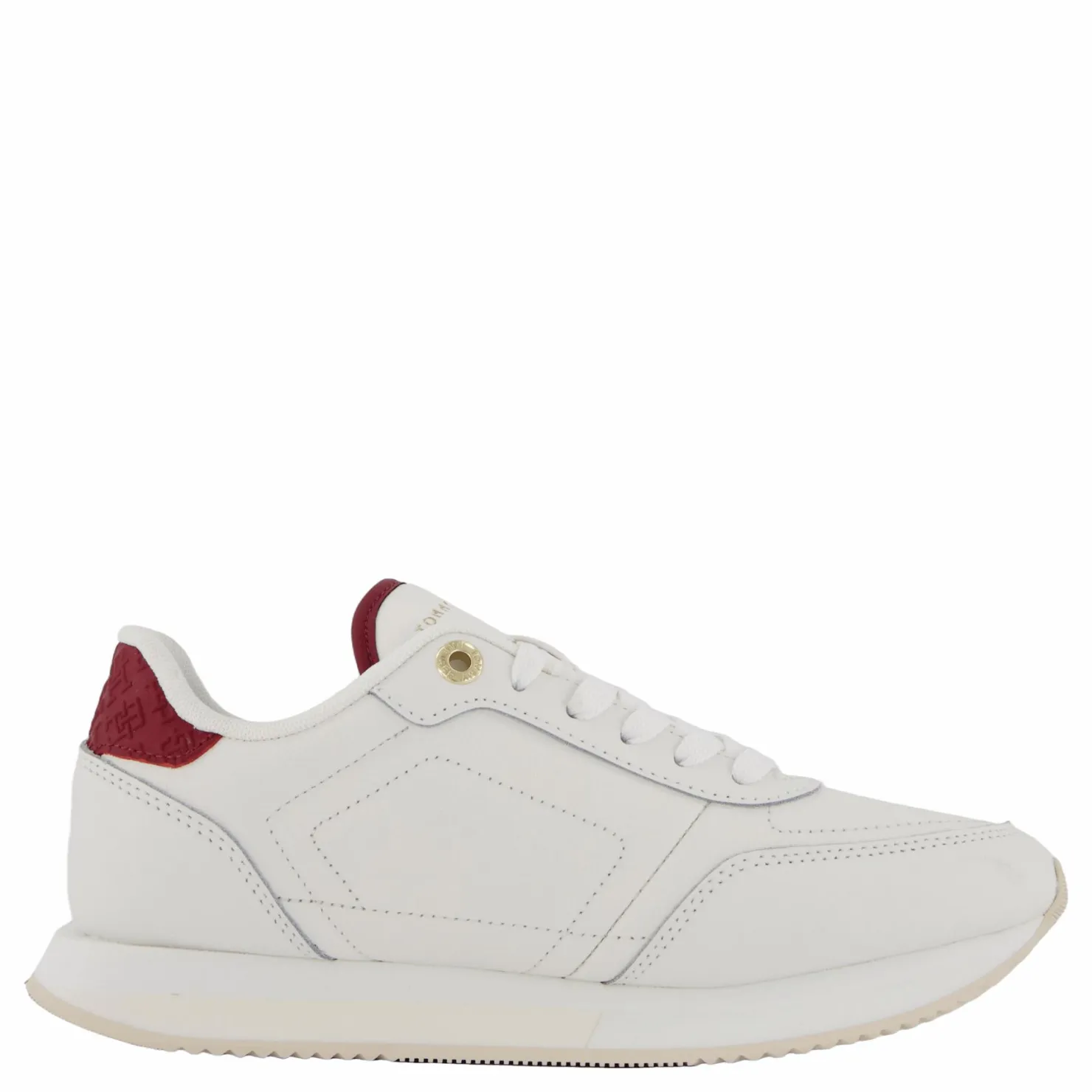Tommy Hilfiger Elevated Essent Runner Monogra Ancient White Vit Outlet