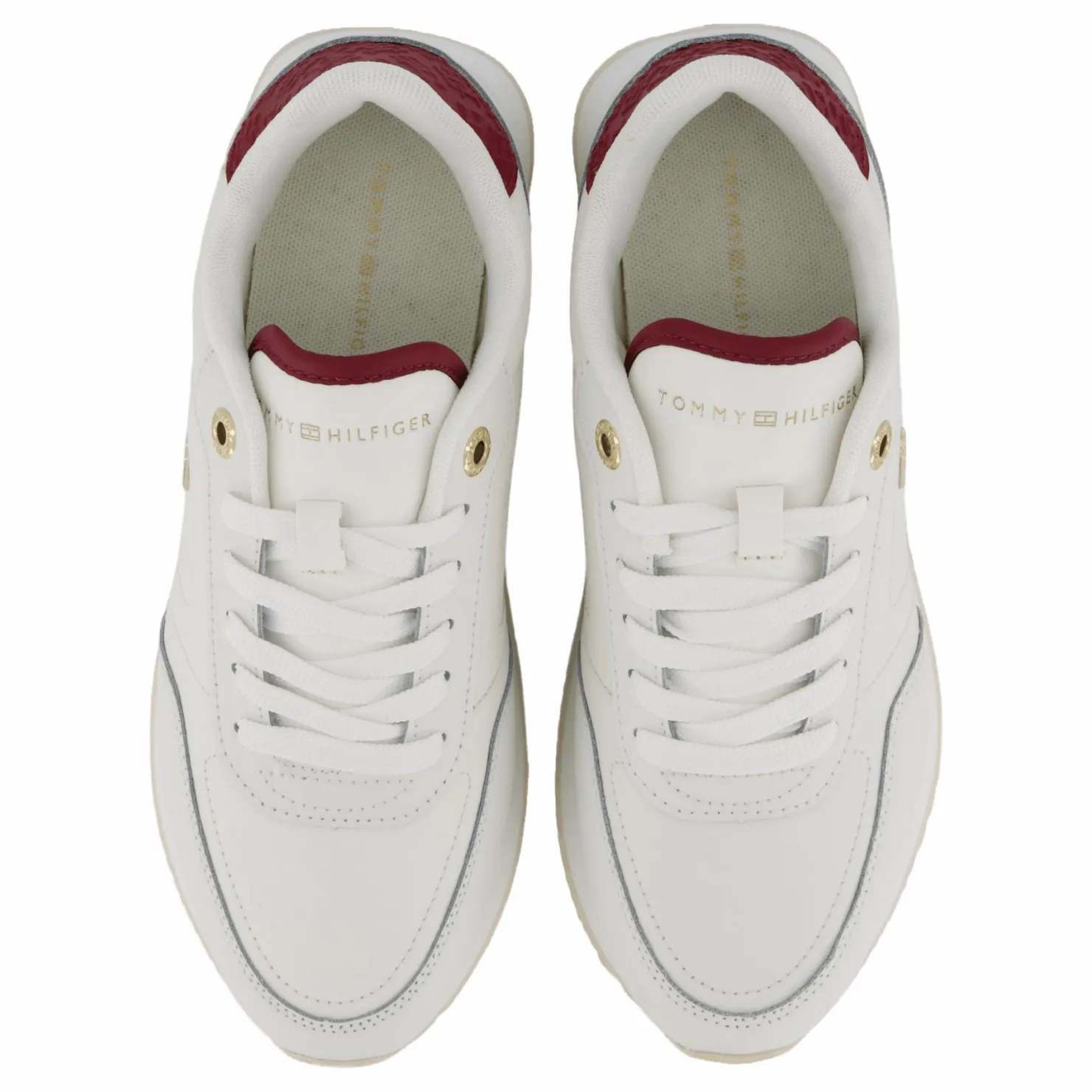 Tommy Hilfiger Elevated Essent Runner Monogra Ancient White Vit Outlet