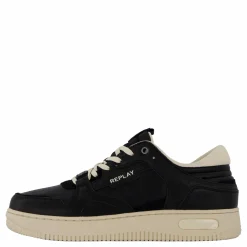 Replay Epic Base Man Sneaker Black Off Wht Svart New