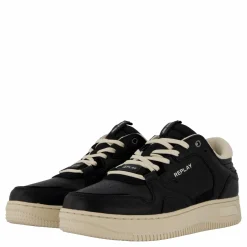 Replay Epic Base Man Sneaker Black Off Wht Svart New