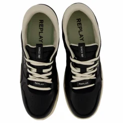 Replay Epic Base Man Sneaker Black Off Wht Svart New
