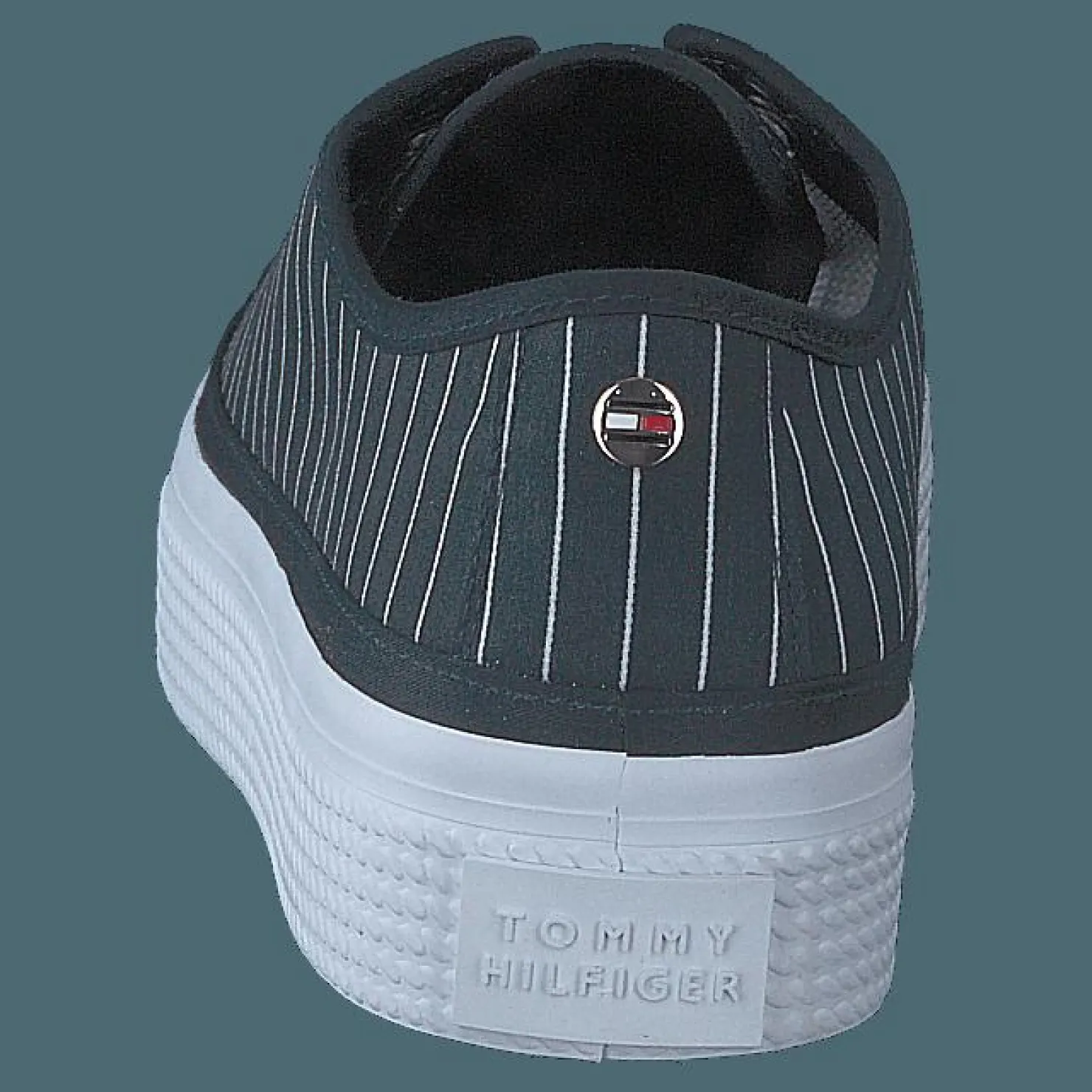 Tommy Hilfiger Essential Stripe Sneaker Desert Sky Blå Clearance