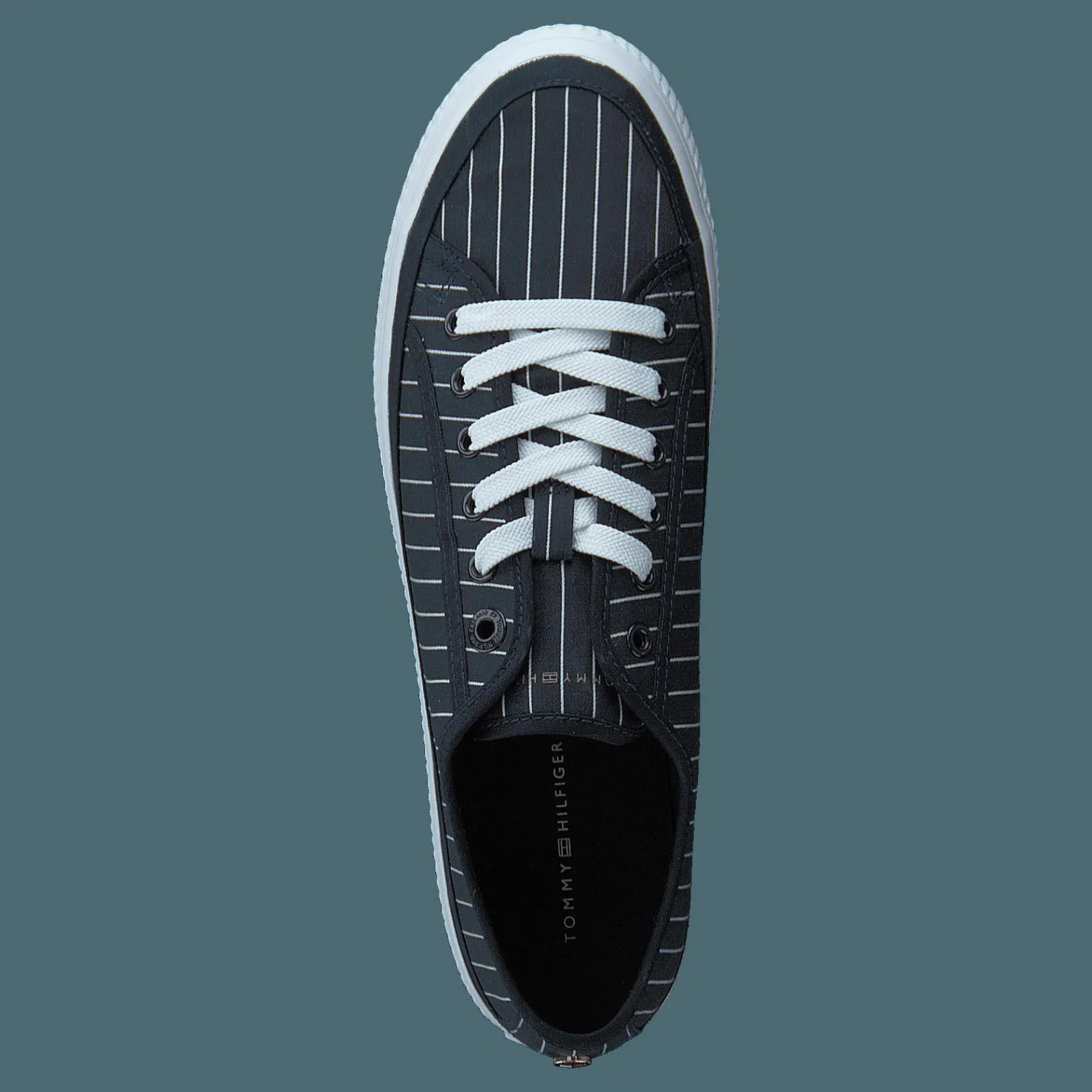Tommy Hilfiger Essential Stripe Sneaker Desert Sky Blå Clearance