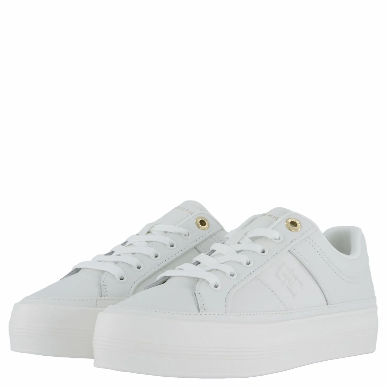 Tommy Hilfiger Essential Vulc Sneaker Monogra Ecru Vit Clearance