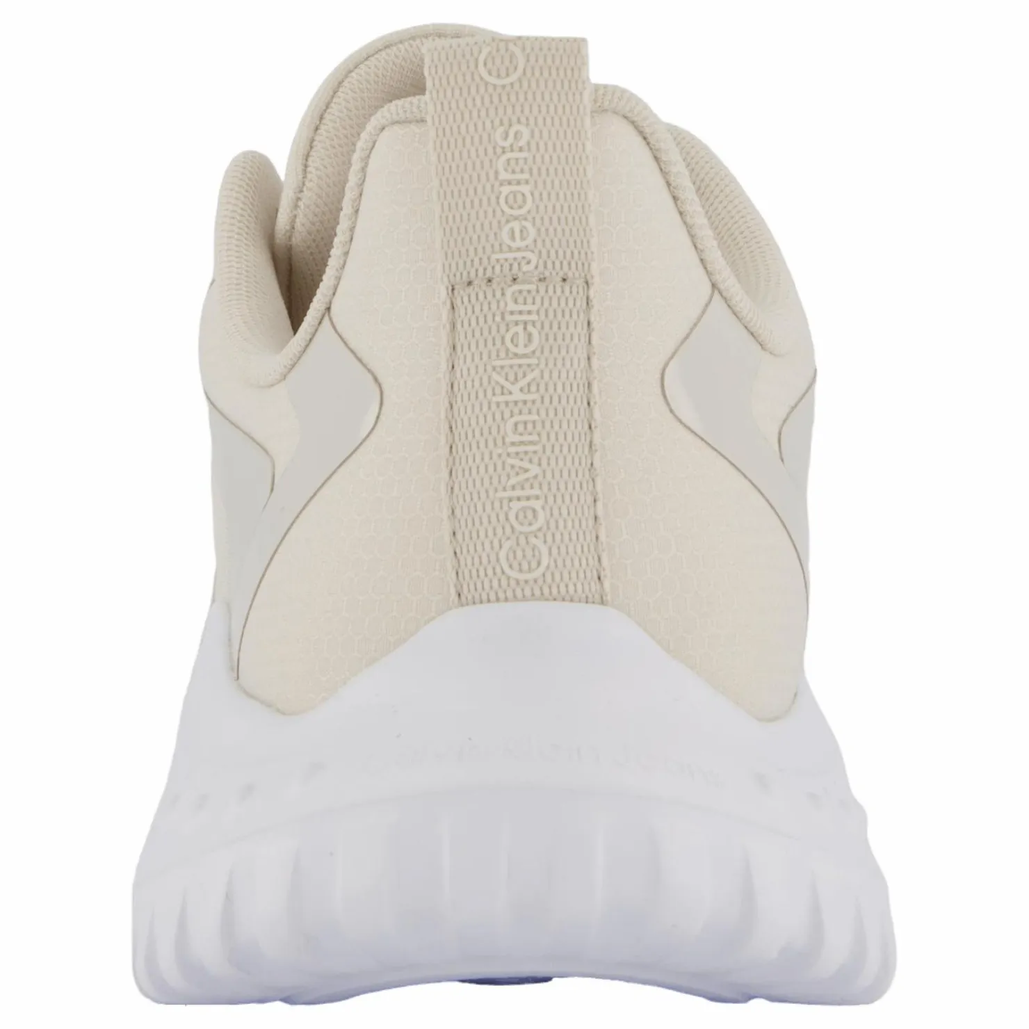Calvin Klein Eva Runner Low Lace Mix Ml Wn Eggshell/creamy White Vit New