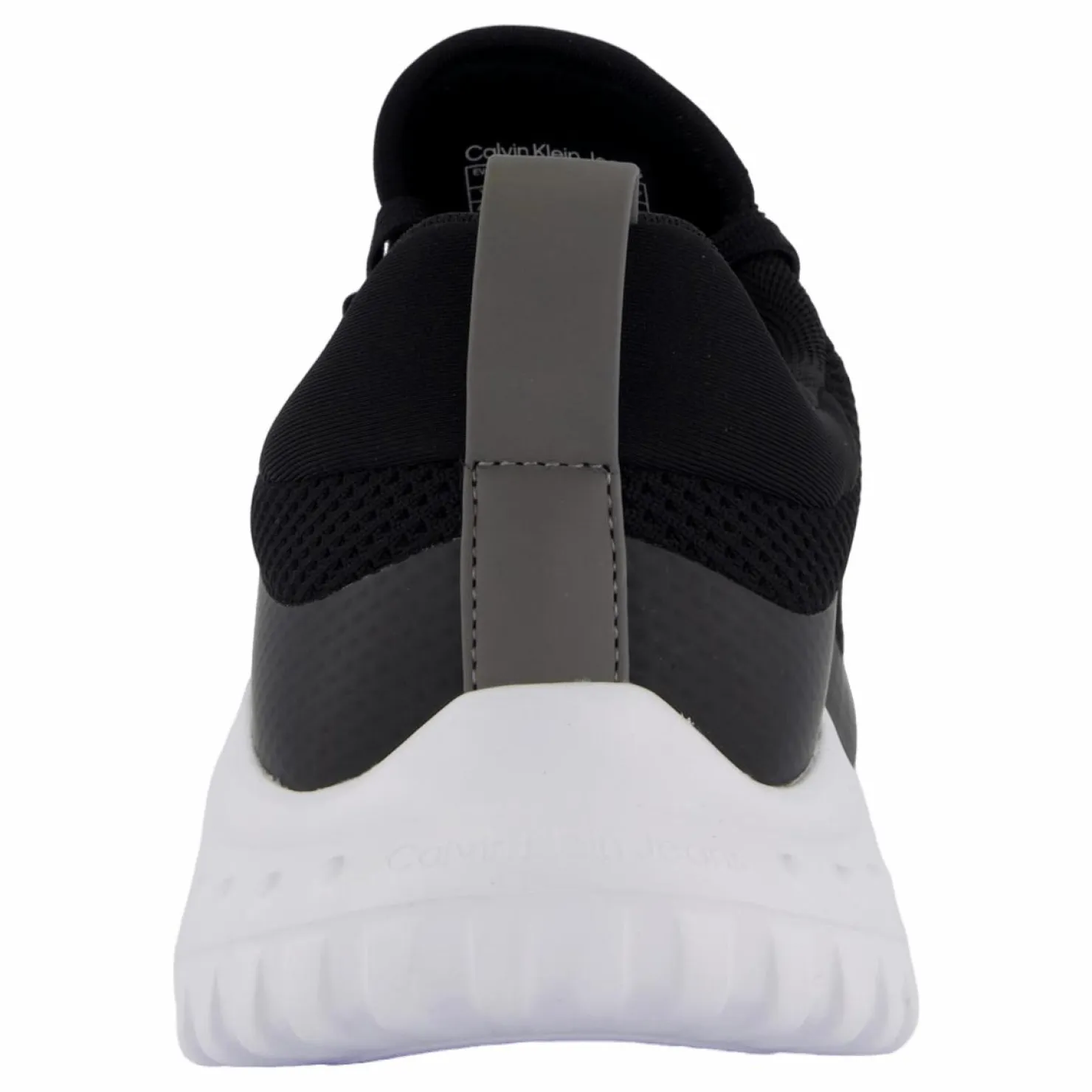 Calvin Klein Eva Runner Sock Low Knit Mtr Black/white/ Charcoal Grey Svart Hot