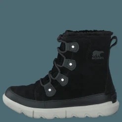 Sorel Explorer Ii Joan Faux Fur Wp Black, Fawn Svart Best