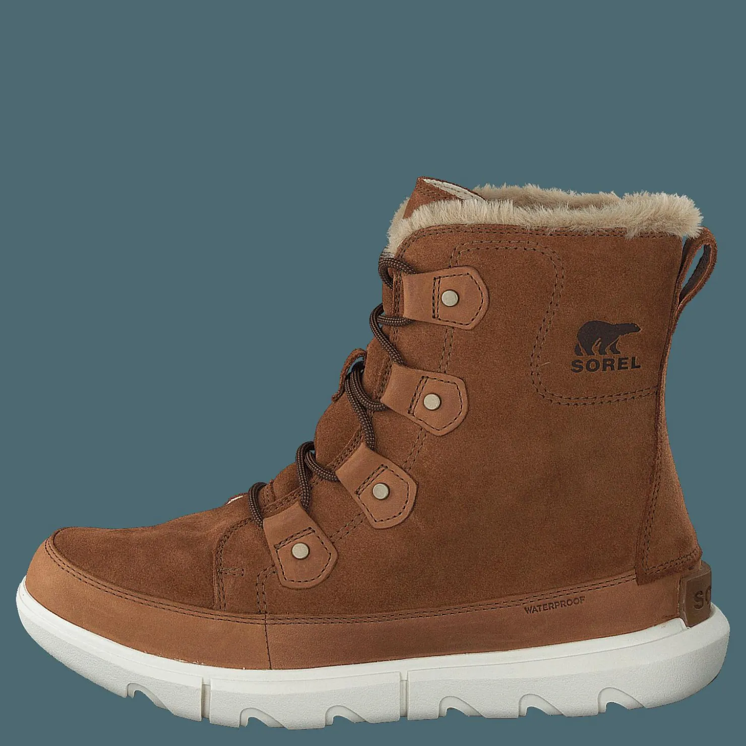 Sorel Explorer Ii Joan Faux Fur Wp Velvet Tan, Fawn Brun Sale