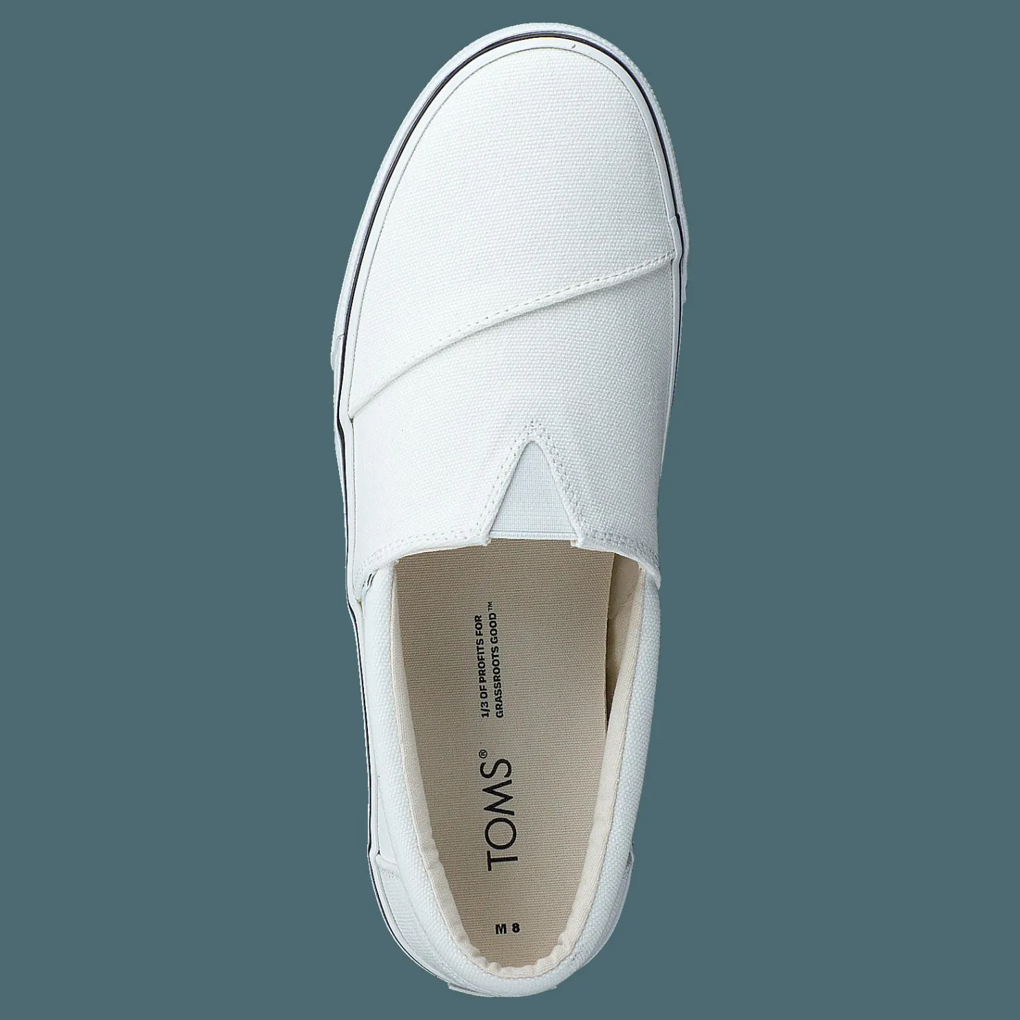 Toms Fenix Slip-on White Vit Clearance