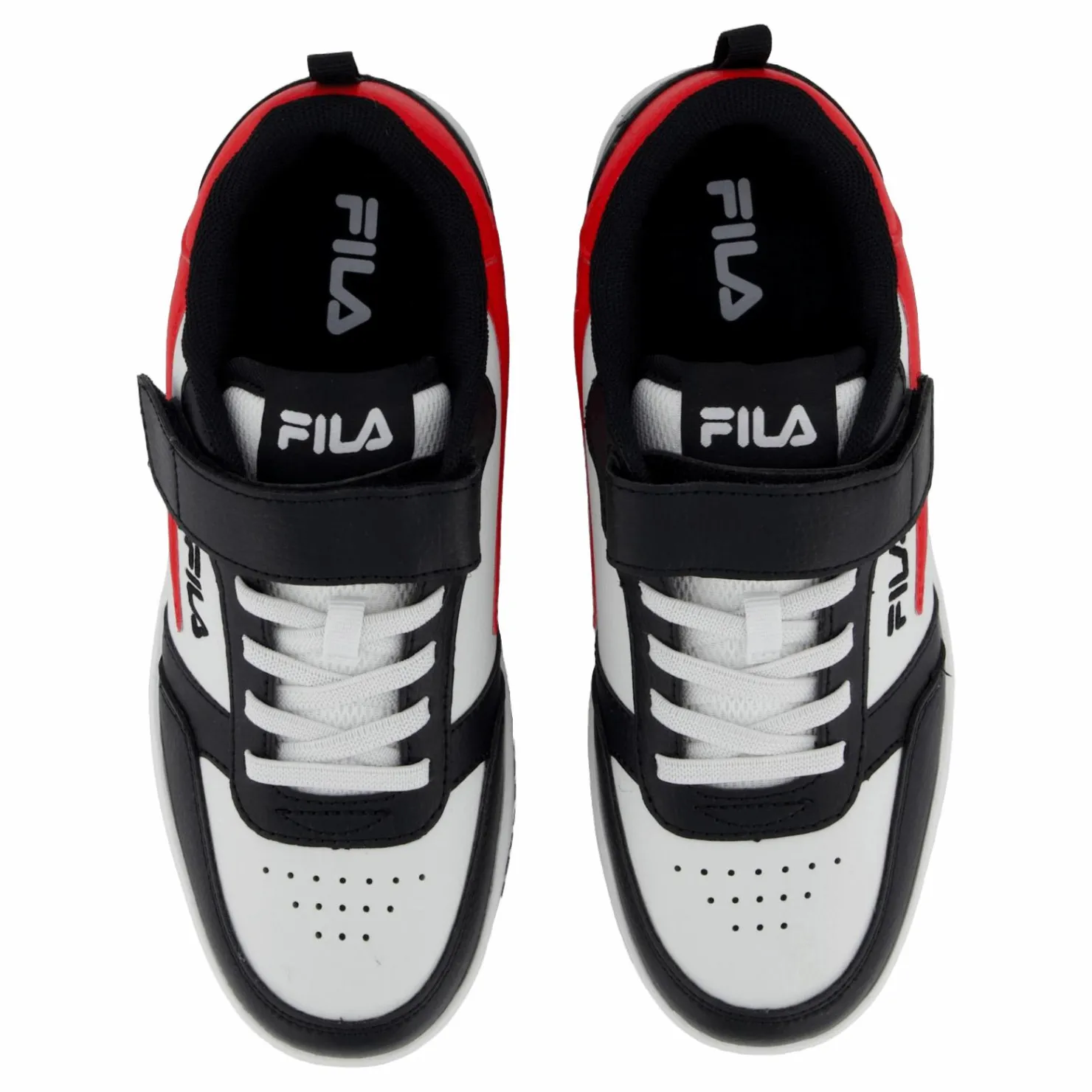 Fila Rega Nf Velcro Kids Black- Red Flerfärgad New