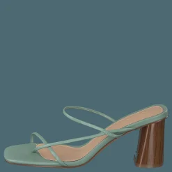 NA-KD Fine Strappy Block Heel Pastel Green Grön och Brun Online