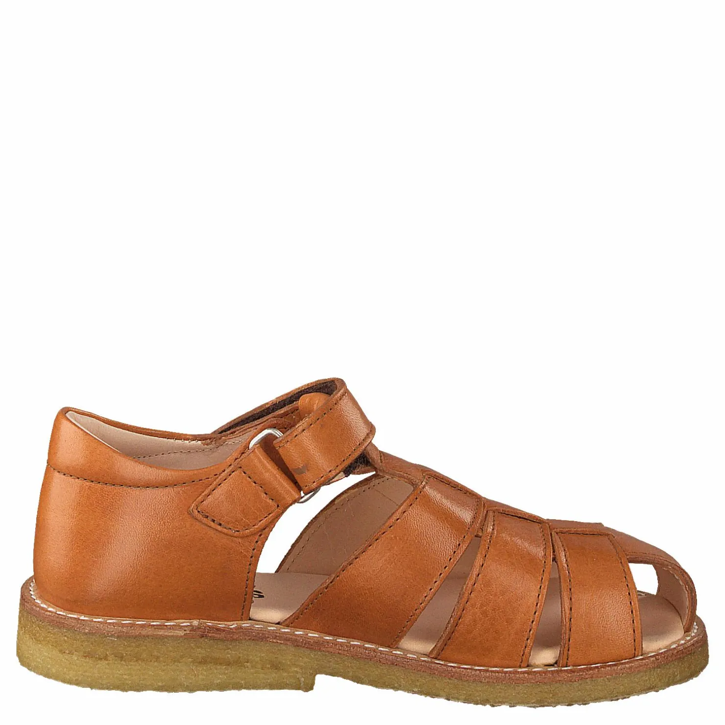Angulus Fisherman Sandal With Velcro Cognac Orange New