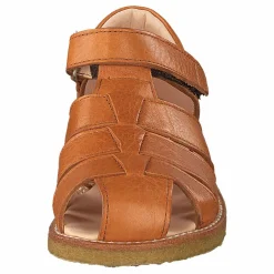 Angulus Fisherman Sandal With Velcro Cognac Orange New