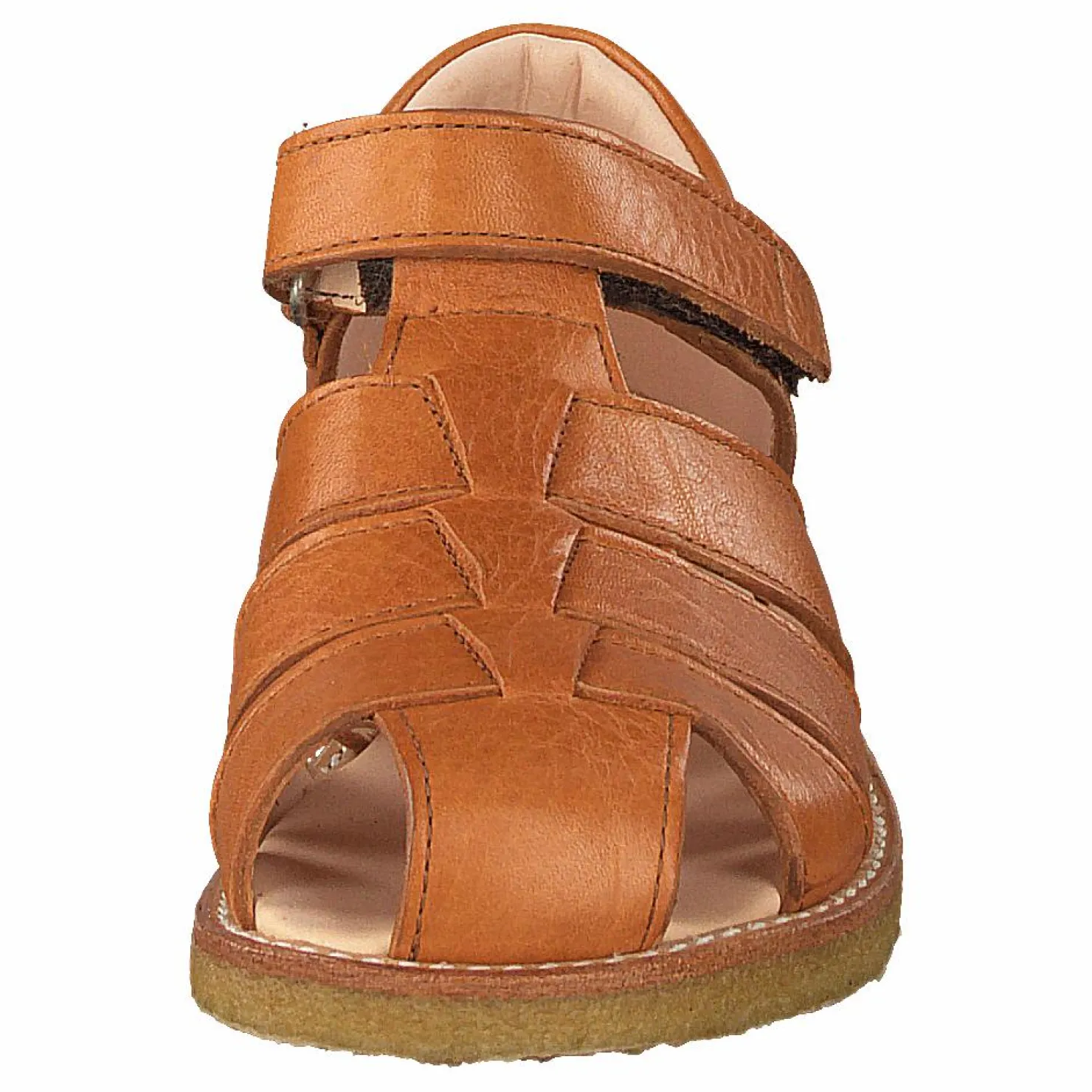 Angulus Fisherman Sandal With Velcro Cognac Orange New