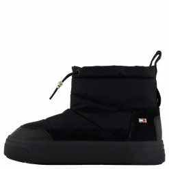 Tommy Hilfiger Flag Nylon Mini Snowboot Black Svart