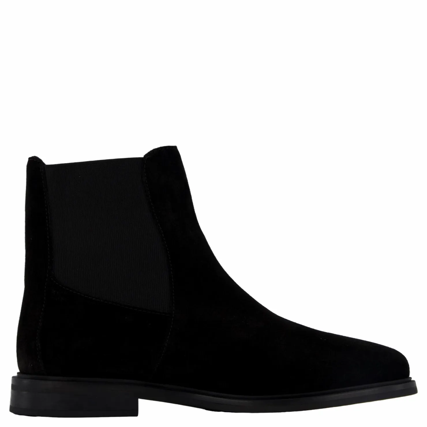 Tommy Hilfiger Flag Suede Low Chelsea Black Svart Outlet