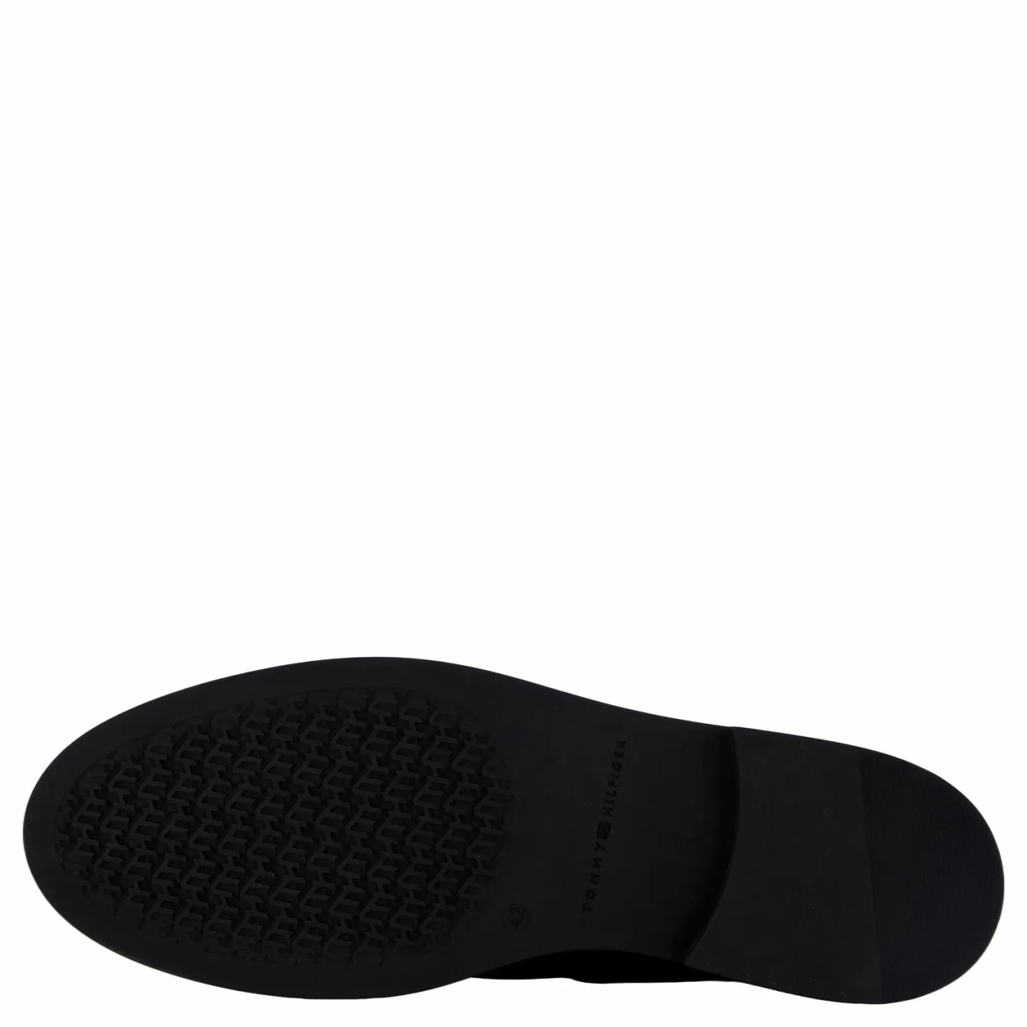 Tommy Hilfiger Flag Suede Low Chelsea Black Svart Outlet