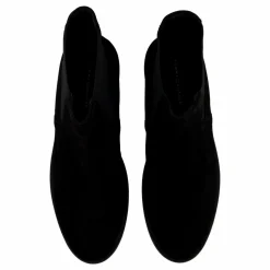 Tommy Hilfiger Flag Suede Low Chelsea Black Svart Outlet