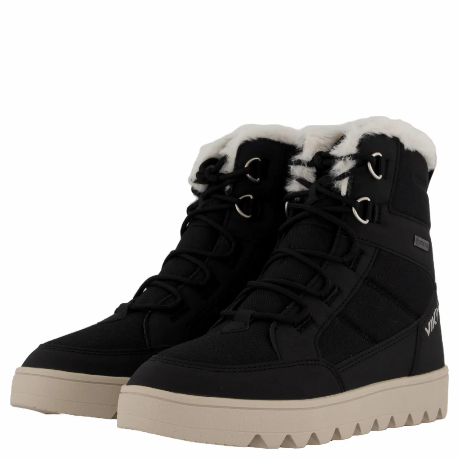 Viking Fleek Warm Gtx Zip Black Svart Sale